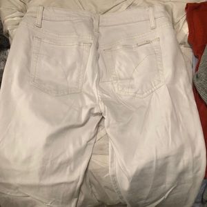 Joe’s white jeans